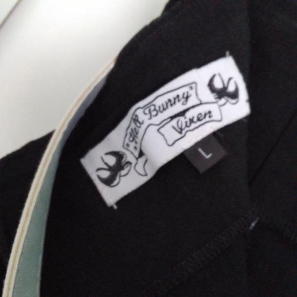 Hell Bunny Vixen Contrast Pinup Pencil Skirt - Picture 5 of 5